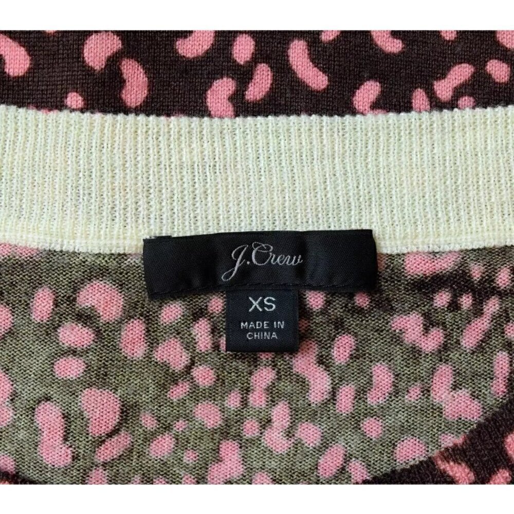 J.CREW LEOPARD PRINT TIPPI MERINO WOOL SWEATER - Picture 8 of 9